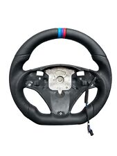 Real Leather Flat Customized Sport Steering Wheel For BMW E92 M3 Only picture