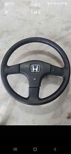 88-91 OEM Honda Prelude Steering Wheel Assembly 3 Spoke  picture