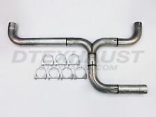 DK-500 EXHAUST 409 STAINLESS DIESEL DUAL STACK KIT 5 INCH DIFFERENT TRENDS  picture
