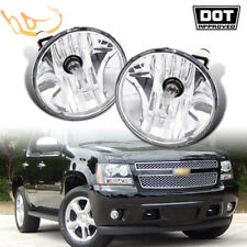 Clear Fog Lights Lamps w/Bulbs for 2007-2014 Chevy Tahoe Avalanche Suburban GMC picture