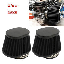 2inch 51mm High Flow Cold Air Intake Filter Motorcycle Washable Air Pods Cleaner picture