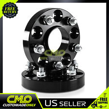 2) 5x4.5 Hubcentric Wheel Spacers  FITS GT500 Shelby Cobra SVT GT 1.0 Inch Black picture