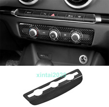 Carbon Fiber Style Air Condition Panel Cover Trim For Audi A3 8V S3 2014-2020 picture