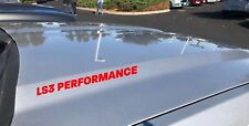 LS3 Performance Hood Vinyl Decal Logo Corvette ZR1 Pontiac G8 Camaro SS GM Red picture