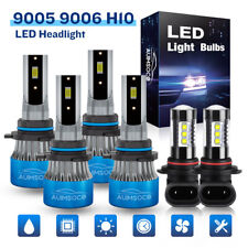 LED Headlights Hi-Low +Fog Lights Bulbs White For Jeep Grand Cherokee 1999-2010 picture