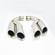 Silver Stainless Steel Rear Exhaust Pipe Tail Throat Muffler For 11+ VW Touareg picture