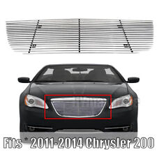 Front Main Upper Billet Grille Fits 2011-2013 Chrysler 200 Chrome Grill Insert picture
