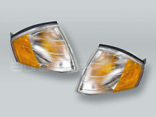 TYC Clear/Amber Corner Lights Parking Lamps PAIR fits 1990-2002 MB SL-Class R129 picture