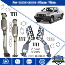 4Pcs For Nissan Titan 2005/06/07-2014 5.6 Manifold Exhaust Catalyts Converters picture