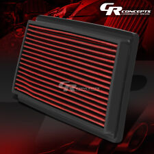 RED WASHABLE HIGH FLOW AIR FILTER PANEL FOR 96-01 JEEP CHEROKEE XJ 2.5L 4.0L picture
