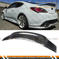 KDM R STYLE CARBON FIBER DUCKBILL TRUNK SPOILER WING FOR 2010-2016 GENESIS COUPE picture
