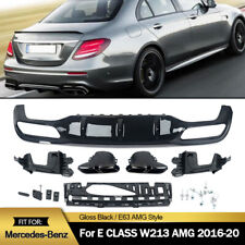 E63 AMG Style For Mercedes-Benz W213 16-20 Rear Bumper Diffuser W/ Exhaust Tips picture