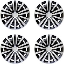 SET OF 4 Hubcaps for Nissan Cube Silver&Black Wheel Covers 15