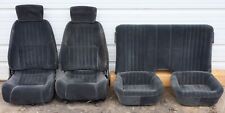 2000-2002 Pontiac Firebird Formula Ebony Black Cloth Seats Set Front Rear USED picture