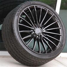Set(4) 22X9/10.5 5X112 WHEELS & TIRES PKG BENZ S550 S560 S63 S CLASS WITH TPMS picture