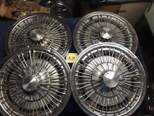 Four 1972 1973 1974 1975 1976 Chevrolet Caprice  Wire wheel covers hubcaps picture