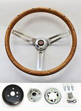 1967 1968 Chevelle El Camino Grant Steering Wheel Walnut Wood Red/Blk 15