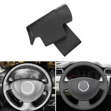 All Black Steering Wheel Leather Trim For Renault Clio 2 2001-2012 For Renault picture