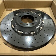Porsche 991 911 Turbo S Front Right PCCB Brake Disc Rotor 2014 - 2019 Oem Nice picture