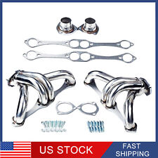 Stainless Shorty Hugger Headers For 283-400 Small Block Chevy Street Rod SBC USA picture