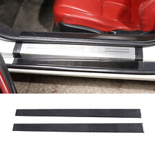 Carbon Fiber Interior Door Sill Trim Sticker Strip For Jaguar F-TYPE 2013-2022 picture