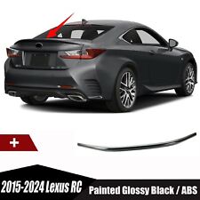 Fits 2015-2024 Lexus RC F-SPORT 200t 300 Glossy Black Rear Trunk Spoiler Wing picture