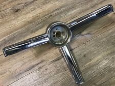 1967 67 PONTIAC ACADIAN CANSO USED GM CHROME STEERING WHEEL TRIM RARE OEM picture