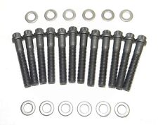 SBF 5.0 5.8 302 351W Ford Black Oxide 12 Point Intake Manifold Bolts Grade 8 NEW picture