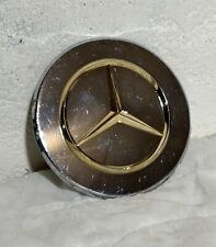 80’s 90’s Mercedes W126 Modifier Large Gold Chrome Wheel Center Hub Cap Rare picture