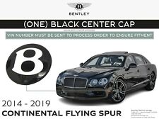 2014-2019 BENTLEY Continental Flying Spur CENTER CAP x1 BLACK genuine OEM picture