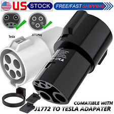 SAE J1772 To Tesla Charger 60A AC Adapter w/Charger Lock For Tesla Model S 3 X Y picture