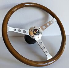 Steering Wheel Wood Chrome fits For Wolfsburg VW T3 Transporter Vanagon 80-93' picture