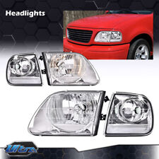 Headlights&Corner Parking Lights Chrome Lightning Style Fit For F150 Expedition picture