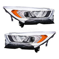Headlights Headlamps Pair Projector w/LED DRL For 2017 2018 2019 Ford Escape picture