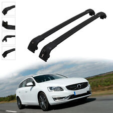 Black Cross Bars Fit For Volvo V60 2013- 2023 Accessories Roof Rail Rack picture