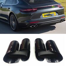 Exhaust Tips Muffler Pipe For Porsche 2017-2021 Panamera 971 SS Material Black picture