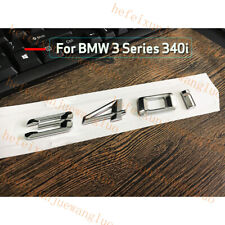 Chrome “  340 i ” Number Trunk Letters Emblem Badge Stickers for 3 Series 340 i picture
