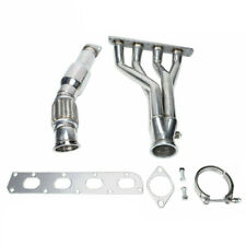 Fits 05-07 CHEVY COBALT SS/ION Stainless Racing Header Manifold+Downpipe Exhaust picture