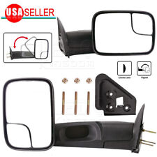 Manual Tow Mirrors Pair for 94-01 Dodge Ram 1500 94-02 Ram 2500 3500 Pickup picture
