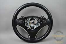 06-11 BMW E90 E92 135i 335d Sport Steering Wheel Black Leather w/ Shifters OEM picture