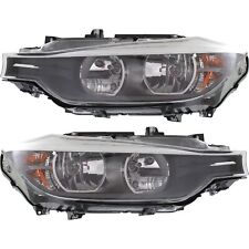 Halogen Headlights Left and Right Side For 2012-2015 BMW 320i 328i Sedan Wagon picture